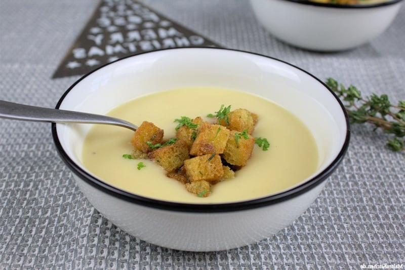 Suppe mit Croutons selber machen