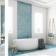 Dusche vor Fenster Bad minimalistisch modern