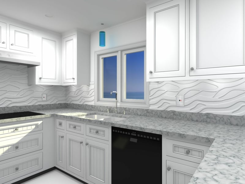 Wandpaneele Küche 3D Muster