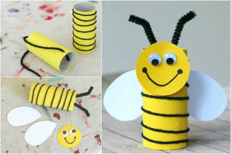 Bienen basteln mit Kindern: fröhliche Ideen zum Nachmachen