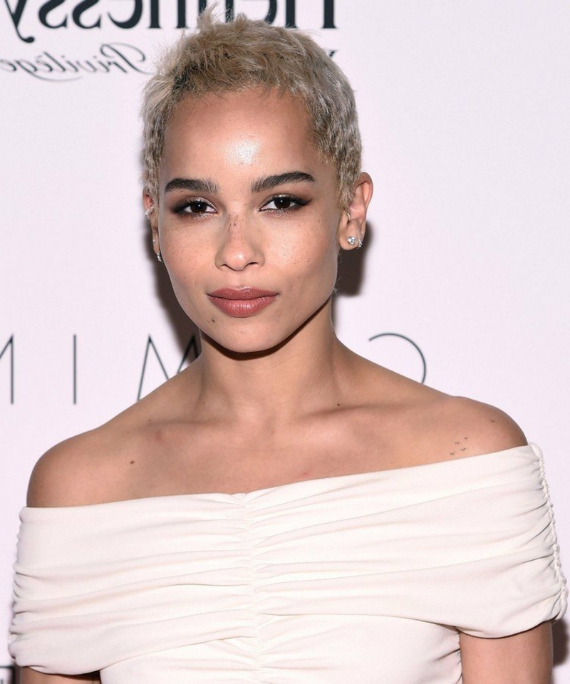 Haare kurz rasieren Frau Zoe Kravitz