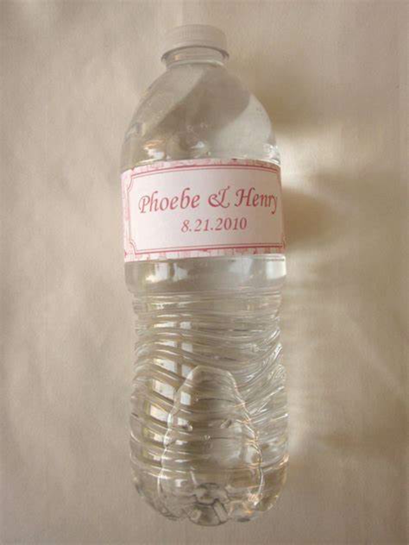Wasserflaschen bedrucken Hochzeit