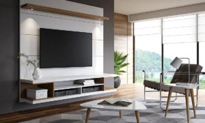 Luxuriösen TV Stand in weiß