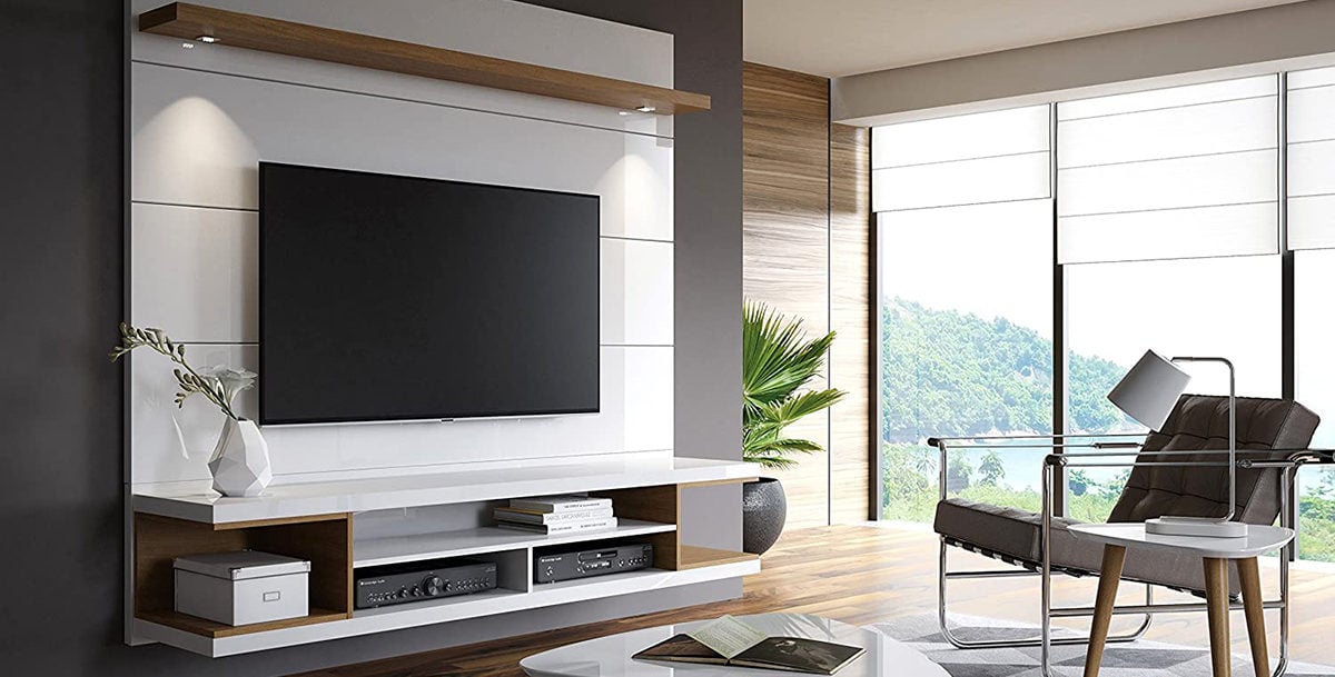 Luxuriösen TV Stand in weiß