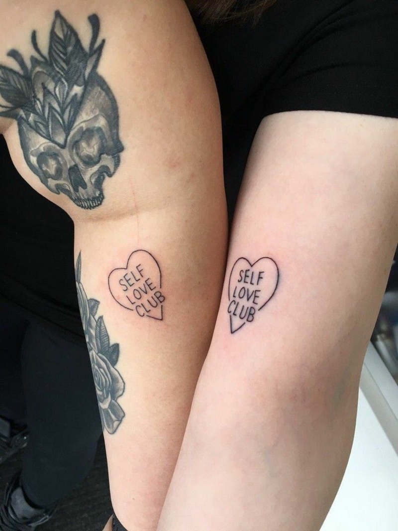 Selbstliebe Tattoos für Freunde