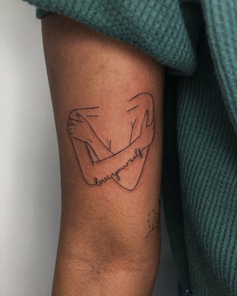 Selbstliebe Tattoo 30+ originelle & tiefsinnige Designideen ZENIDEEN