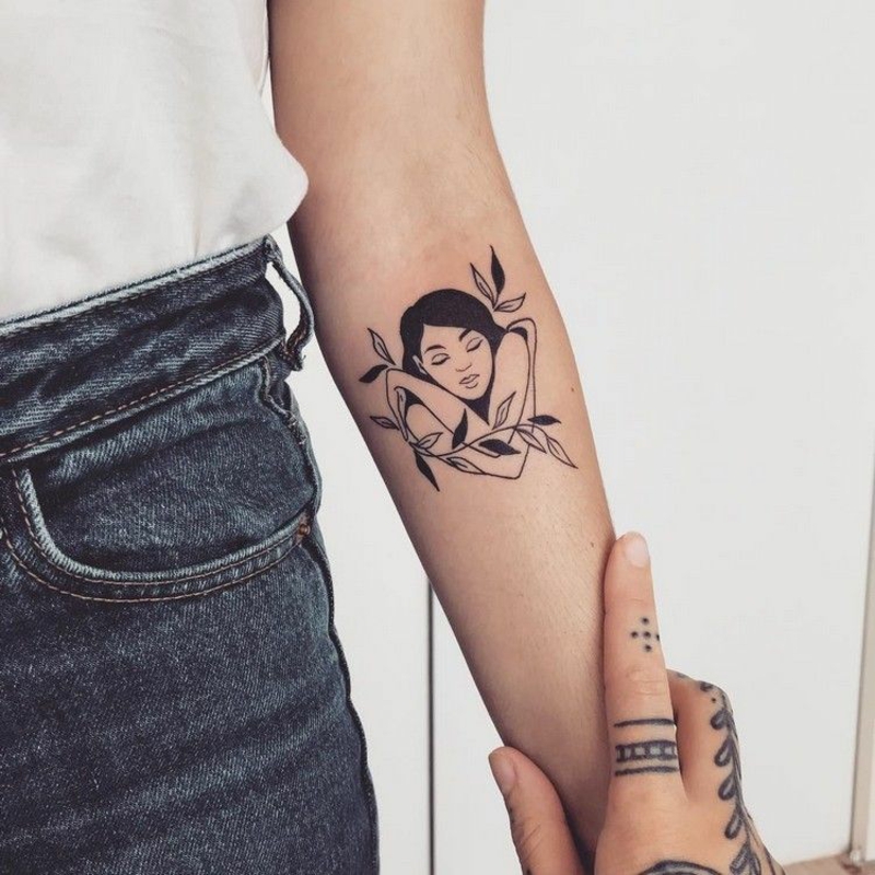 Tattoo Selbstliebe Innenseite Unterarm