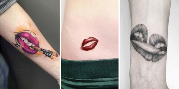 Kussmund Tattoos Bedeutung & inspirierende Designs