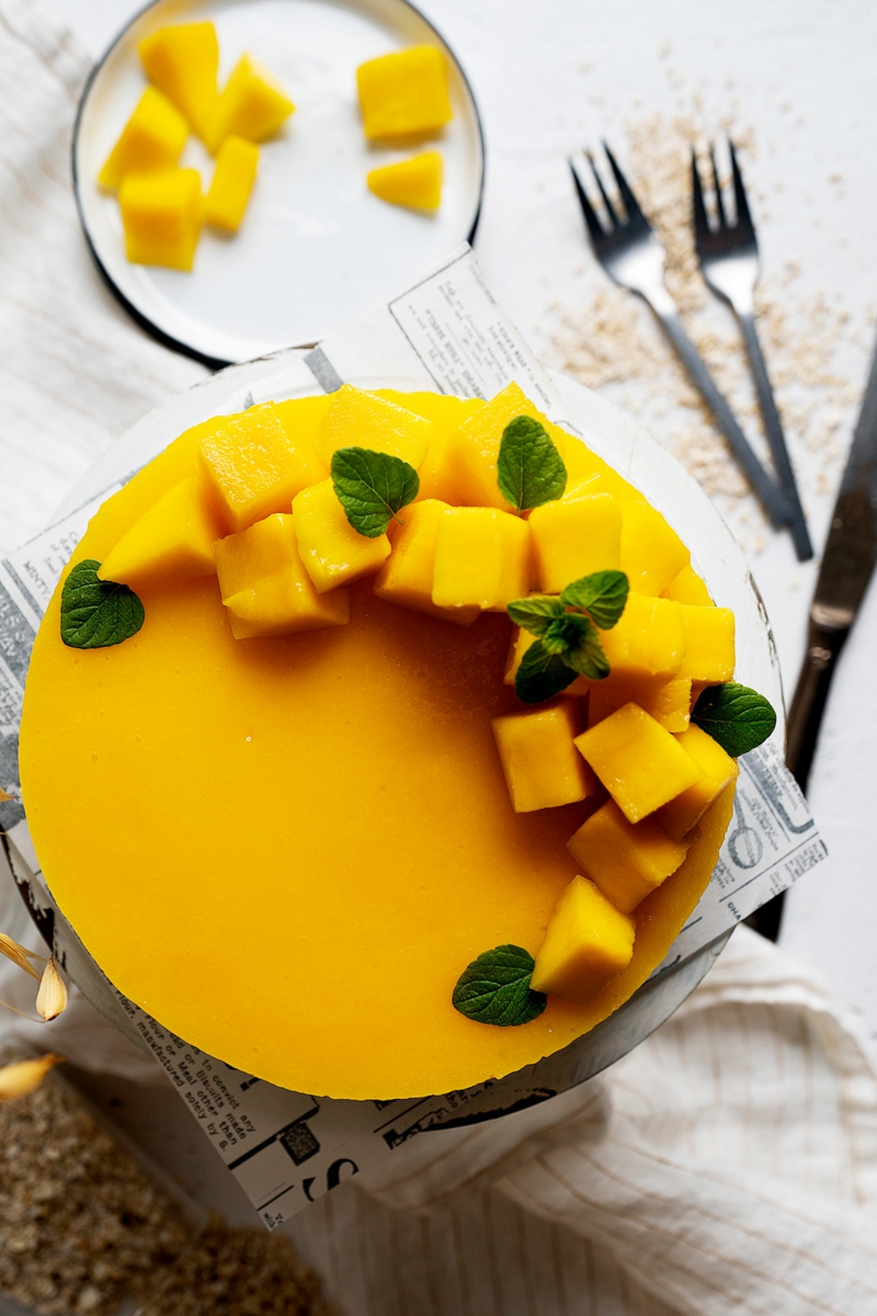 Mango gesund Cheesecake