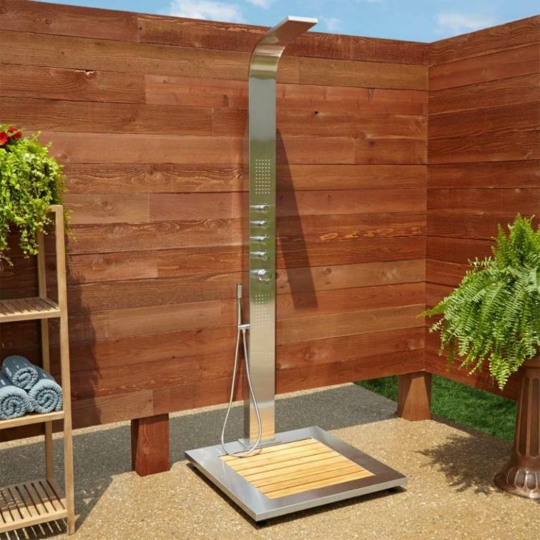 Gartendusche selber bauen Anleitung + hilfreiche Tipps