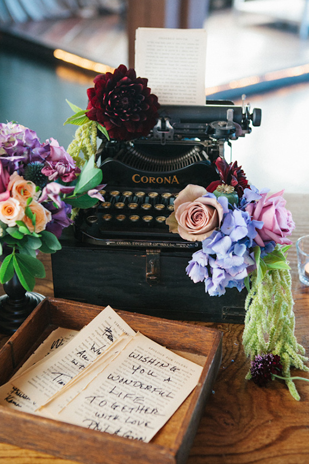 Schreibmaschine Gästebuch - die beste Idee für eine Vintage Hochzeit