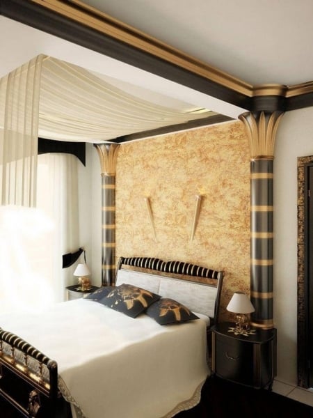 Schlafzimmer in ägyptischen Stil