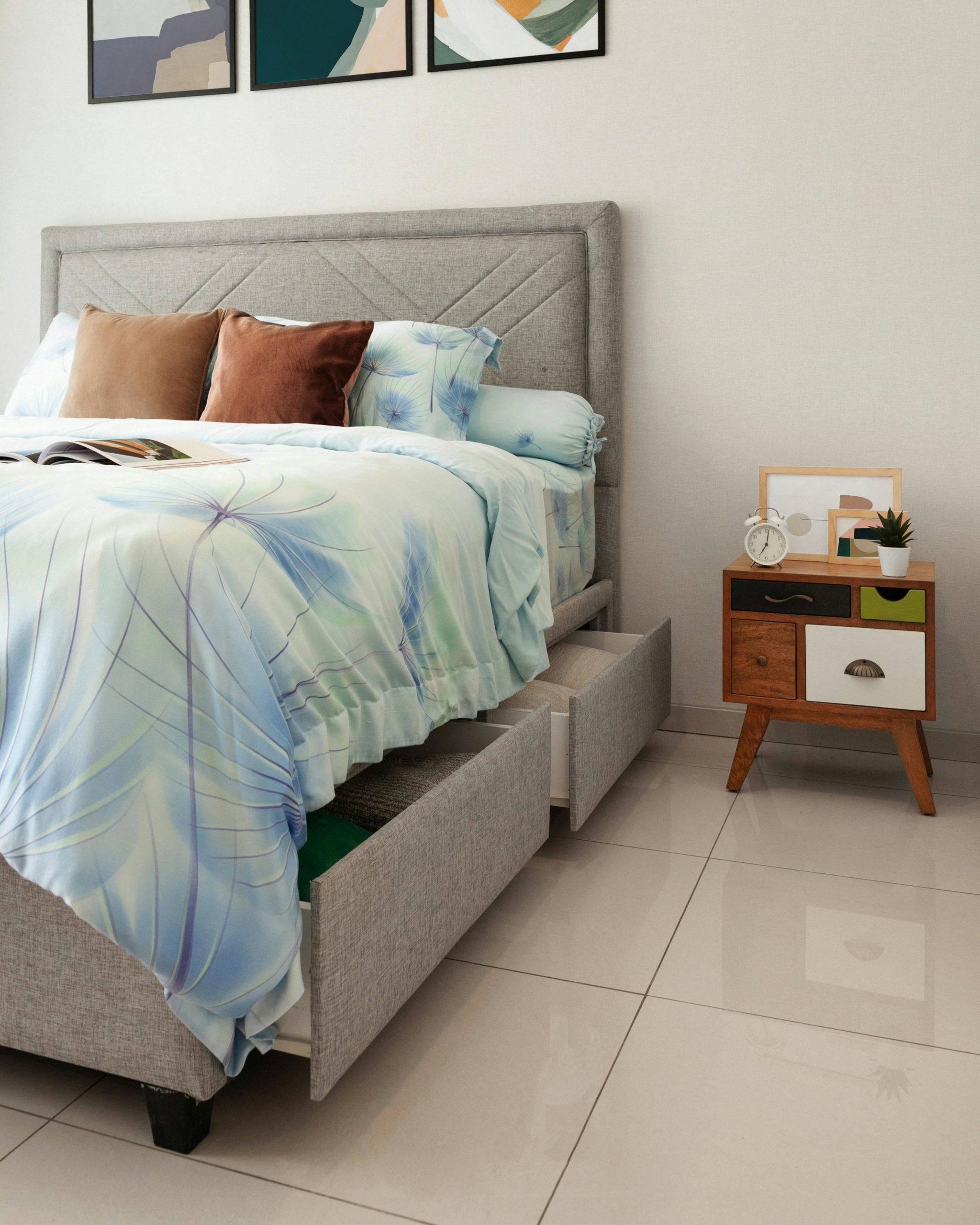 Polsterbett als stilvolles Herzstück im Schlafzimmer