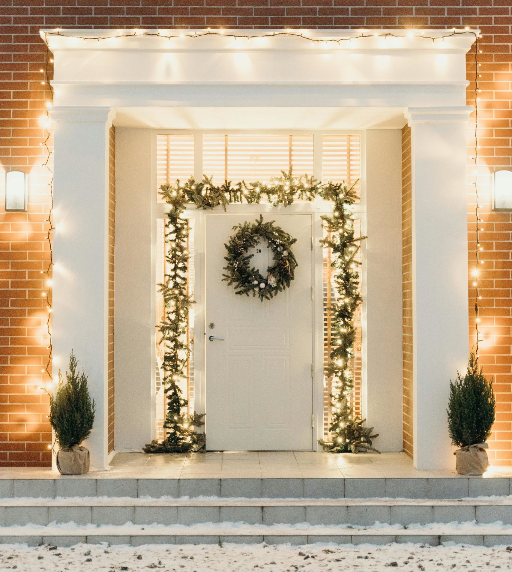 Weihnachtslichter Deko für Vorgang 