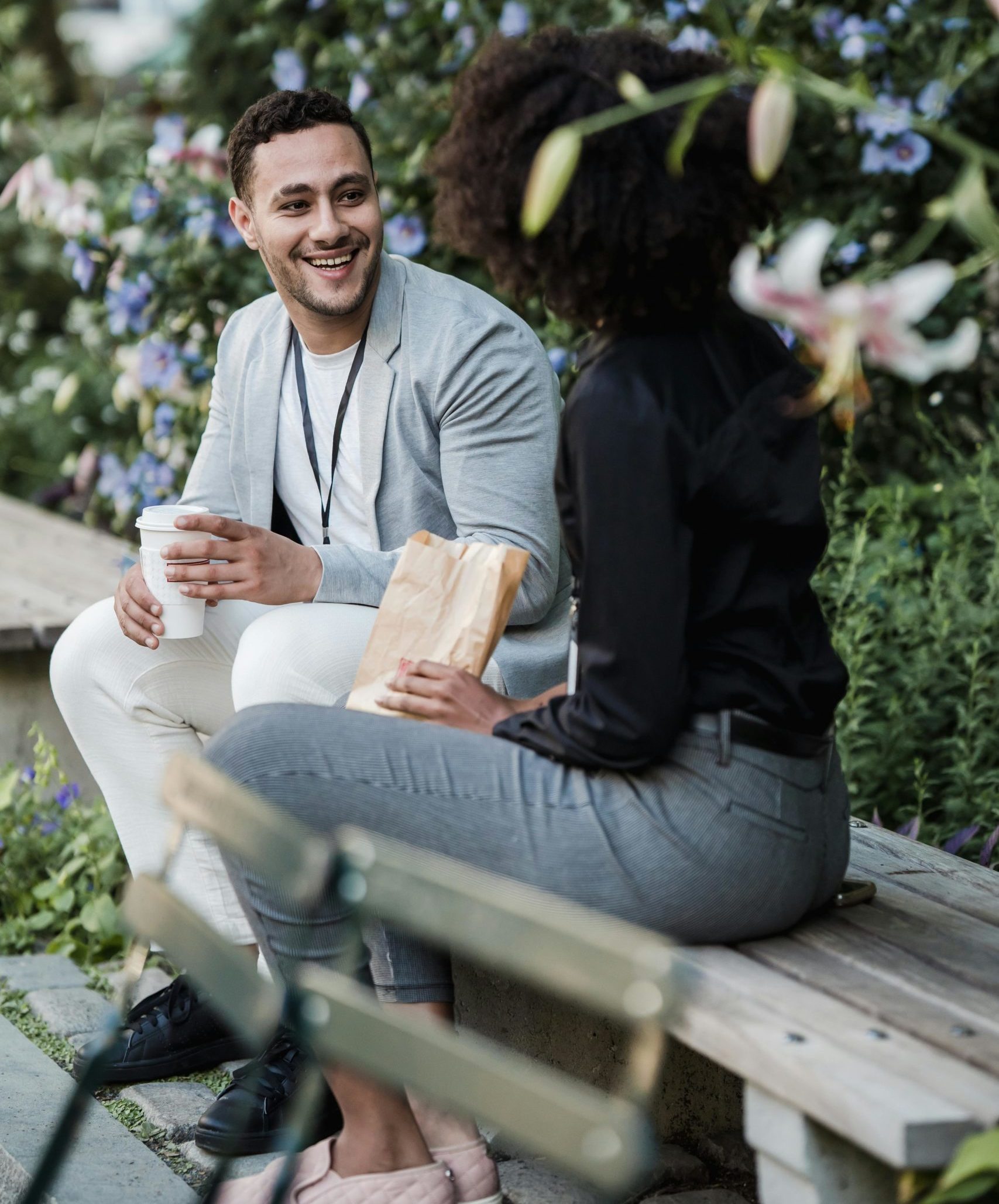 Gesundes Mittagessen im Büro