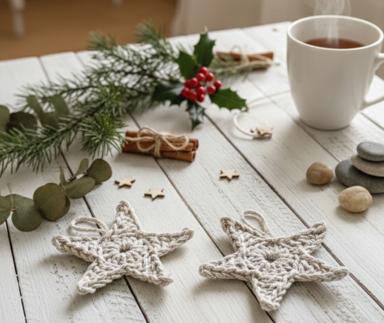 Weihnachtliches Häkeln mit Kordelino-Kordeln
