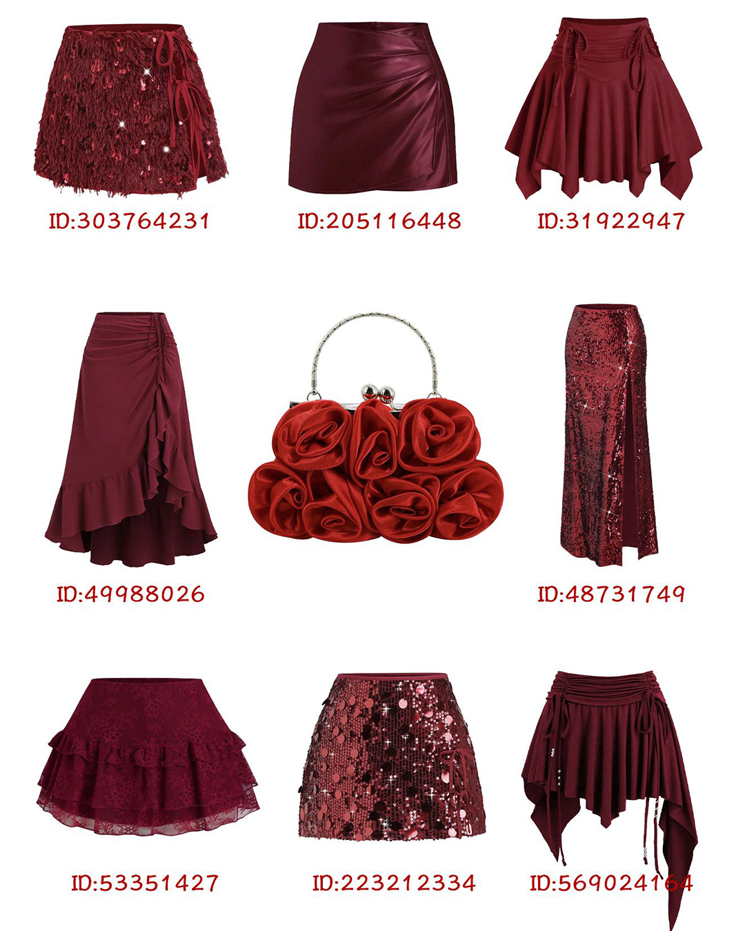 Verschiedene Modelle von Röcken Verschiedene Modelle von Röcken