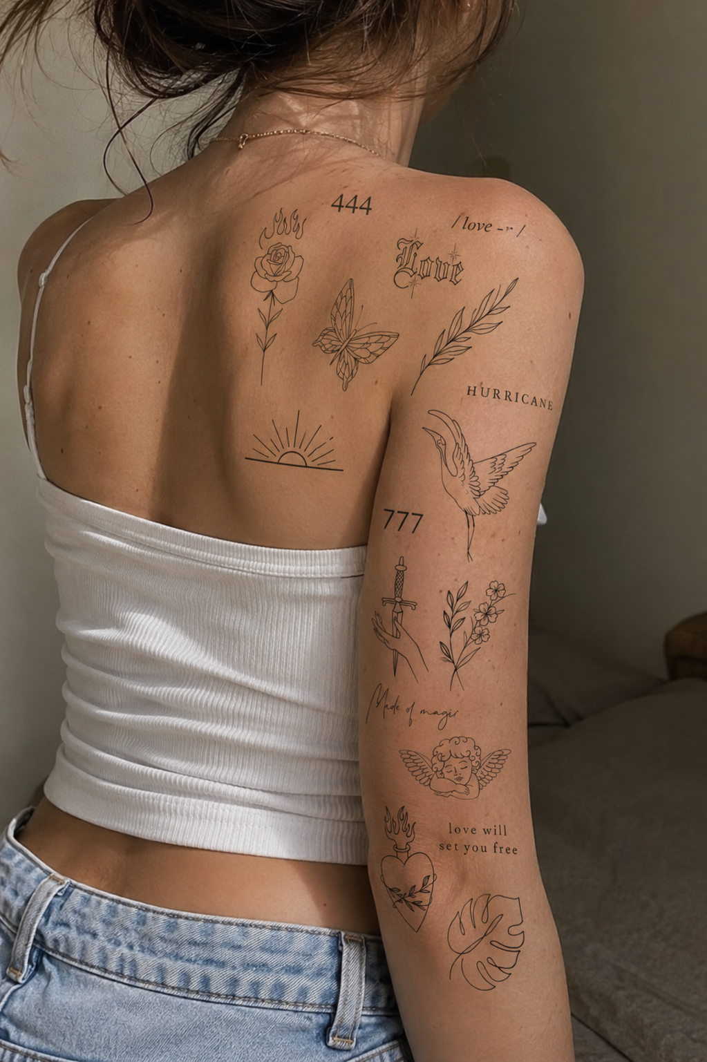 Patchwork Tattoo Frau Patchwork Tattoo Frau