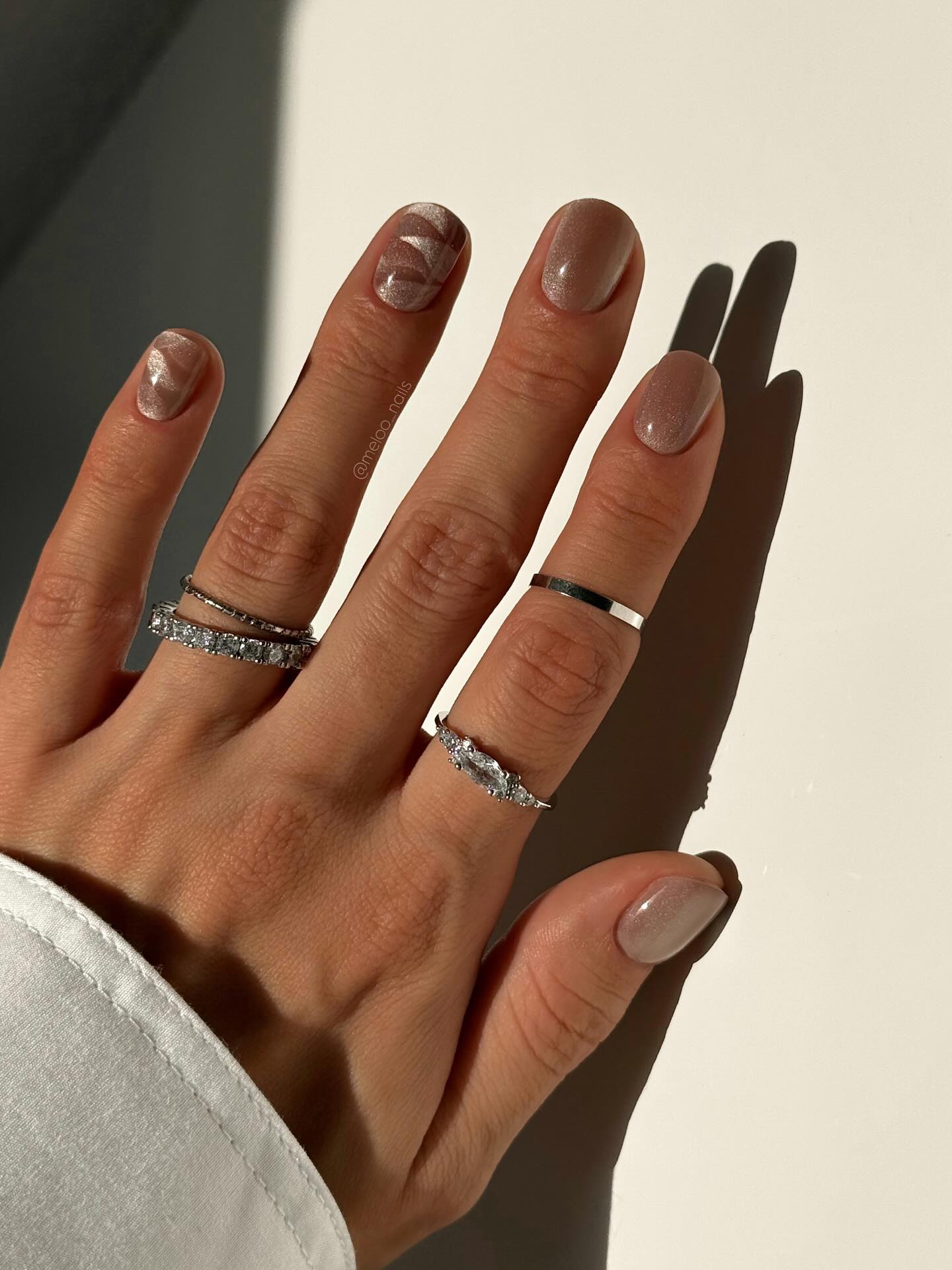 cat eye nails beige cat eye nails beige