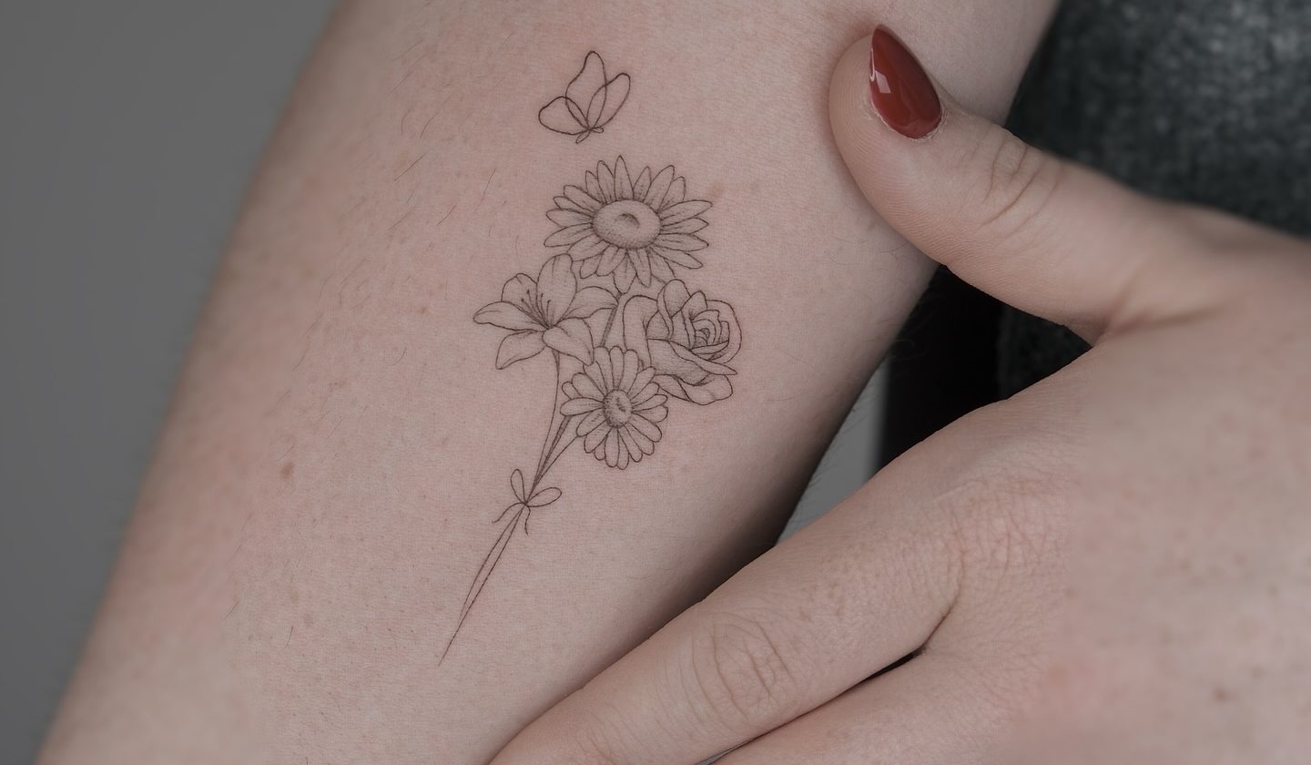 Fineline Tattoo: zarte Motive, die nicht leise sein müssen