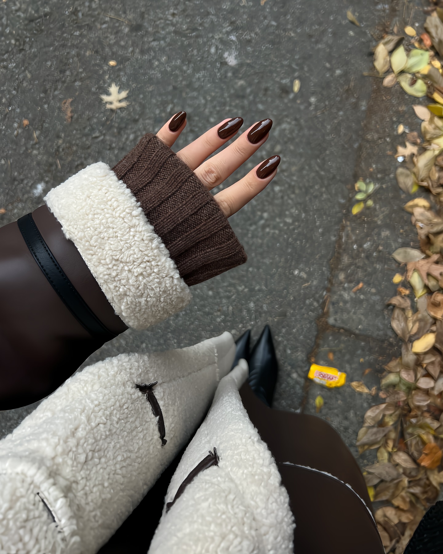Winter Nails Espresso Nails Winter Nails Espresso Nails