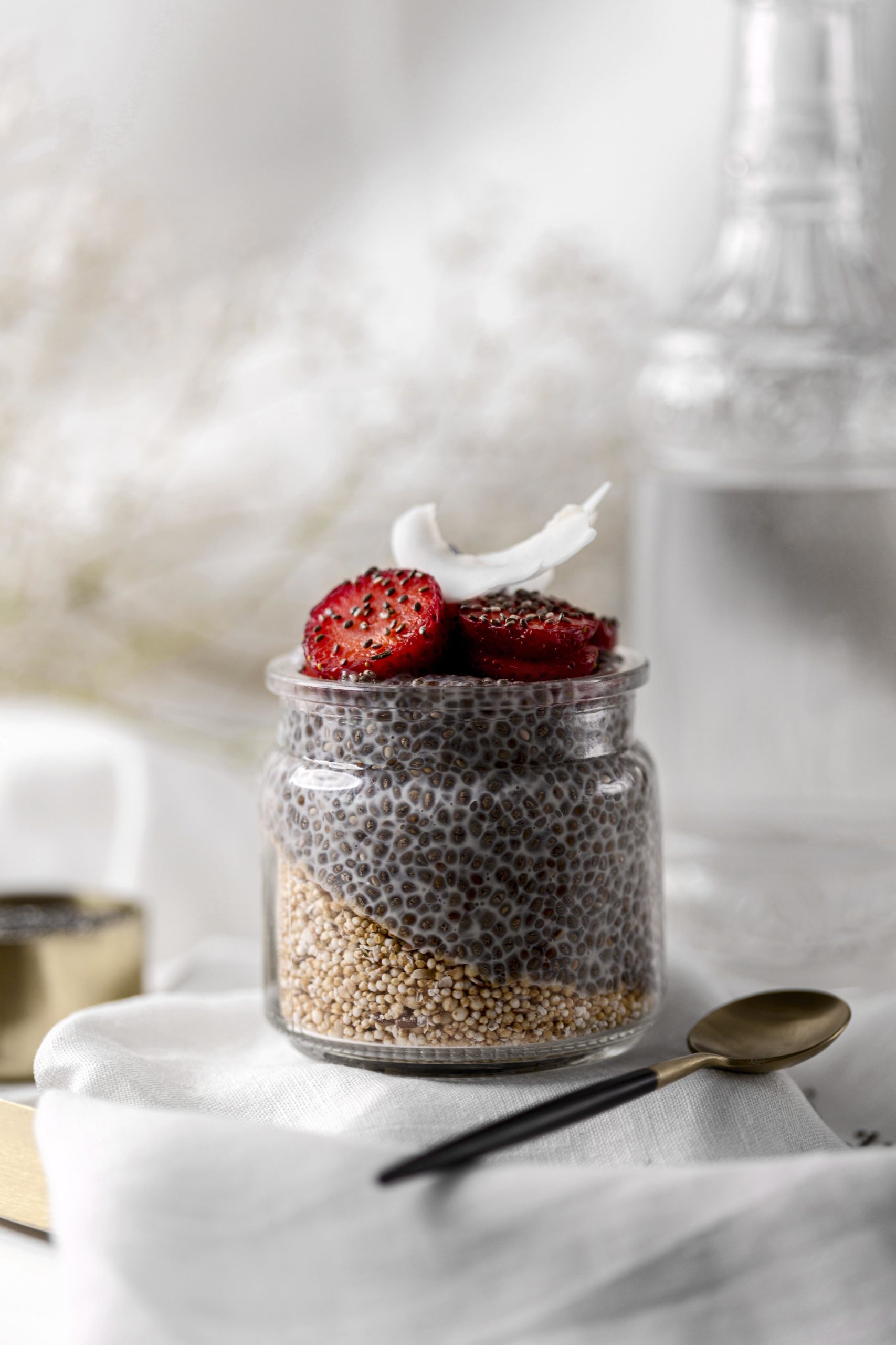 Chia Pudding Rezept mit Erdbeeren Chia Pudding Rezept mit Erdbeeren