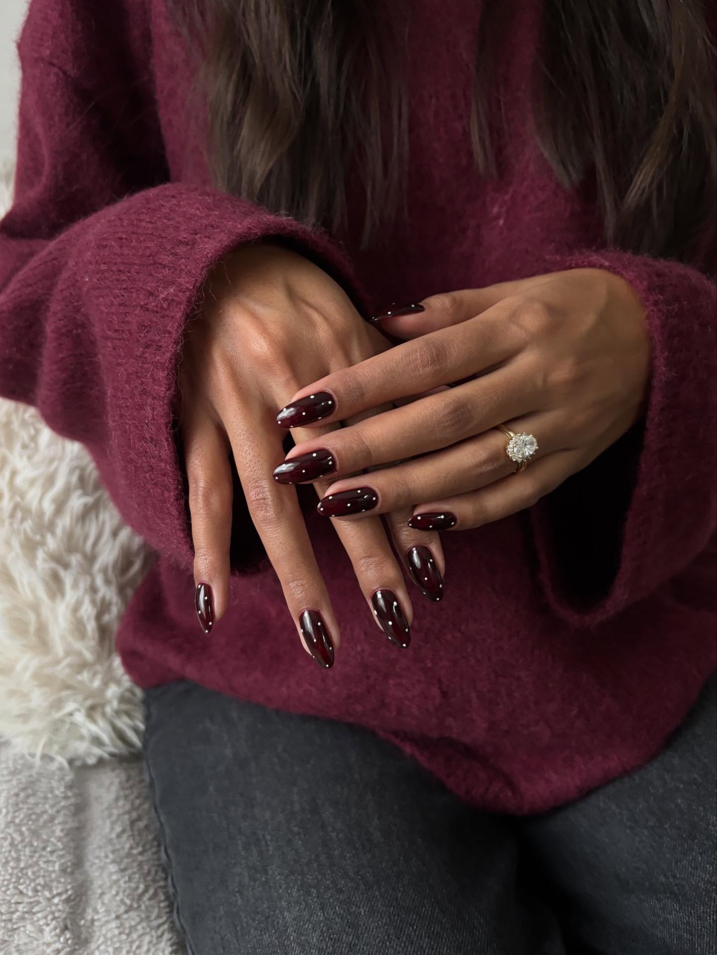 Weihnachtsnägel 2026 Burgundy Nails Weihnachtsnägel 2026 Burgundy Nails