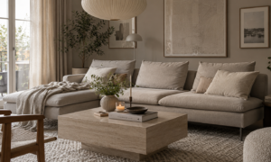 Greige Wohnzimmer